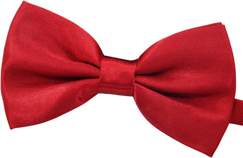 Amajiji Dark Red Formal Dog Bow Ties for Medium & Large Dogs (D114 100% Polyester)