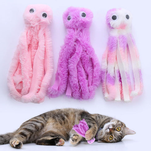 Generic Chewing Toy Plush Teaser with Catnips Cats Teether Animal Interactive Boredom Entertainment Entertainment