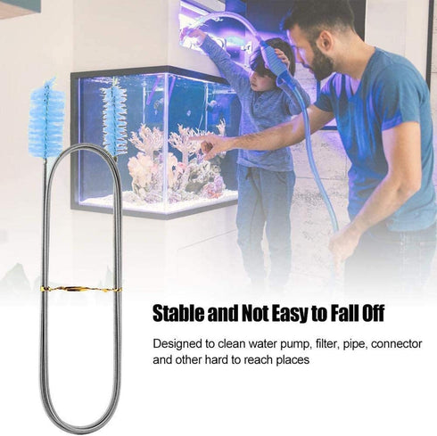 Flexible Drain Brush Cleaner Kit – CPAP Hose Cleaner 5ft Long with 3pcs 10” Straw Brushes for Aquarium & Sinks