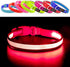 YFbrite Light Up Dog Collar, USB Rechargeable LED Puppy Collar, Adjustable Glowing Lights for Night Walking