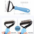 Undercoat Rake for Dogs, Long Tooth Grooming Rake + Deshedding Brush Comb for Medium Large Dogs & Longhair Cats