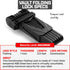 Revere USA Folding Bike Lock: 4-Digit Combo, Rust-Proof Hardened Steel, Heavy-Duty Theft Protection