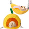 Jetec 2 Pieces Hamster Hammock - Soft Bed Small Pet House for Guinea Pig Rat Chinchilla Sleep and Play