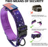 DAGANXI Tactical Dog Collar, Adjustable Military Nylon Collar with Control Handle, Heavy Metal Buckle, Patches, Airtags