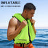 Inflatable Snorkel Vest for Adults, Portable Swim Jacket & Buoyancy Vest for Snorkeling, Swimming, Kayaking