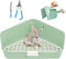 Dmnnlp Large Rabbit Litter Box 10" x 10" x 7" with Broom &