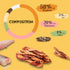 ASMPET Dog Treat Twists - Triple-Flavor Non-rawhide Chicken Chews with Fish & Duck for All Dogs