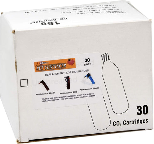 30 Pack Original Replacement CO2 Cartridges for Pet Convincer, Pet Convincer II, Plus, and LITE