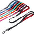 VIVAGLORY Traffic Handle Dog Leash, Two Padded Soft Handles, Strong Reflective & Metal Hook Training Lead - Black