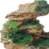 Aquarium Ornament Rock Cave, Artificial Mountain View Stone with Moss Tree for Fish Tank Decoration