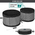 PetAmi Collapsible Dog Food Water Bowls, 2 Travel Bowls Kit, Portable Pet Dish No Spill, Foldable Lightweight BPA Free Leakproof, Camping Hunting Hiking Walking Outdoor Gear Accessories, Stripe Black