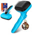Dog Self Cleaning Slicker Brush for Shedding, Ideal for Short Long Haired Dogs, Removes Loose Fur, Blue