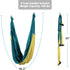 Premium Aerial Yoga Swing Hammock - Inversion Therapy with 2 Free Extension Straps for Home & Gym Fitness.