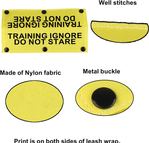 Funny Dog Leash Sleeve, "Do Not Stare" Training Wrap Sleeve - Pet Birthday Gift