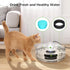 6 Packs 6 Sets-Compatible 2.7L Cat Fountain Filters & Sponge with Cepheus Glass Pet Fountain