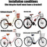 Wing Enterprises 50Kg Child Bicycle Seat Rear Mounted, Metal Bike Seat Back Mount Safety Baby Carrier Seat with Cushion