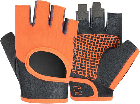 generic Workout Gloves for Men, Nonslip Durable Lightweight Glove with Palm Protection,Thick Fingerless