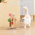 OFFKITSLY Track,2-in-1 Cat Toy Ball Interactive Cat Toy for Indoor Cats,Natural Sisal Ball with Solid Wooden