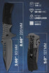Pocket Knife Spring Assisted Folding Knives - Military EDC USMC Tactical Jack Knifes - Best Camping Hunting Fishing Hiking Survival Knofe - Travel Accessories Gear Knife Gifts for Men 0208 by Grand Way