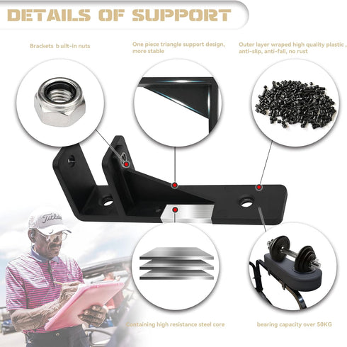 XUANYUDG0769 Golf Cart Armrest with Cup Holder for EZGO TXT, Club Car DS Precedent, Yamaha Rear Seat Kit