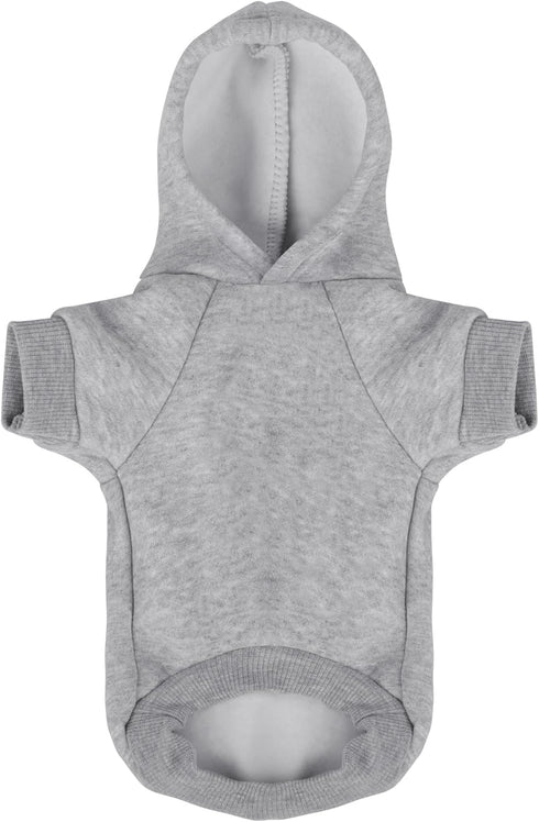 Comfortable Polycotton Dog Hoodie: Soft, Lightweight Puppy Vest for Small and Large Dogs, Highlighting The Heartfelt 'I Only Love My Bed, My Mama, I'm Sorry' Slogan Print Grey X-Small