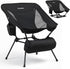 Anbte Extra Height & Width Portable Camping Chair, 400LBS Capacity Compact Folding
