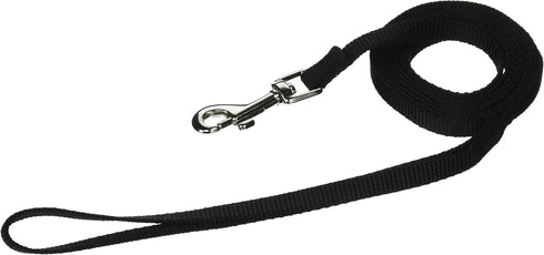 Hamilton SLE 6BK 3/8-Inch Single Thick Nylon Lead with Swivel Snap, 6-Feet, Black
