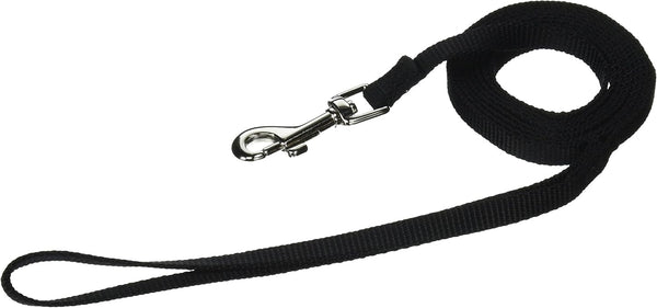 Hamilton SLE 6BK 3/8-Inch Single Thick Nylon Lead with Swivel Snap, 6-Feet, Black
