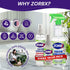 ZORBX Unscented Odor Eliminator for Strong Odor, Advanced Formula Fast-Acting Spray for Dog Cat House