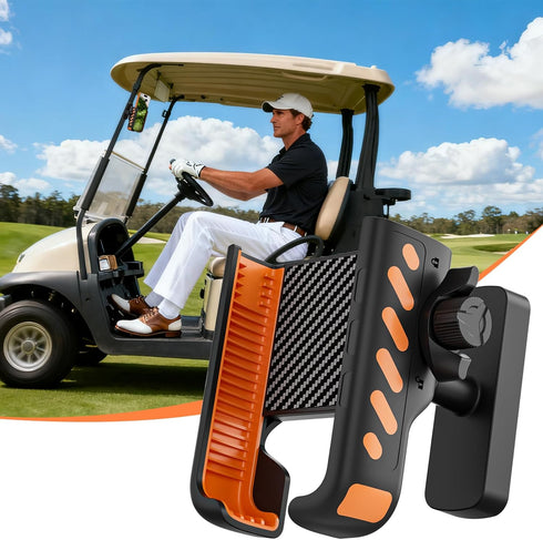 WLLNEE Magnetic Golf Cart Phone Holder Mount Compatible with iPhone/Galaxy/Google Pixel, Fits EZGO