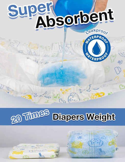 360 Indicator,S,48PCS Dono Disposable Male Dog Diapers, Super Absorbent Male Dog Wraps for Small to Large Dogs