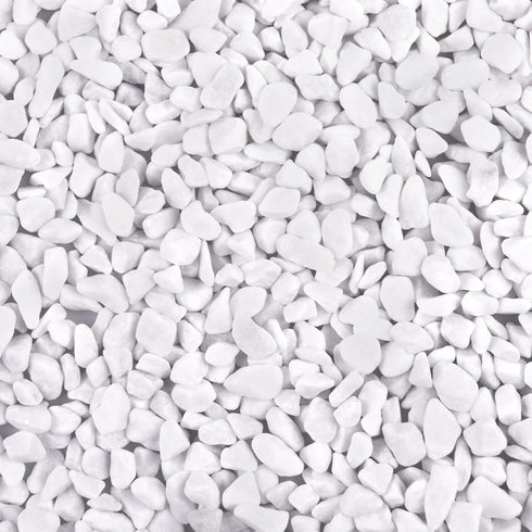 5lb Polished River Rocks, Decorative Pebbles for Fish Tank, Garden, and Home Decor, Snow White