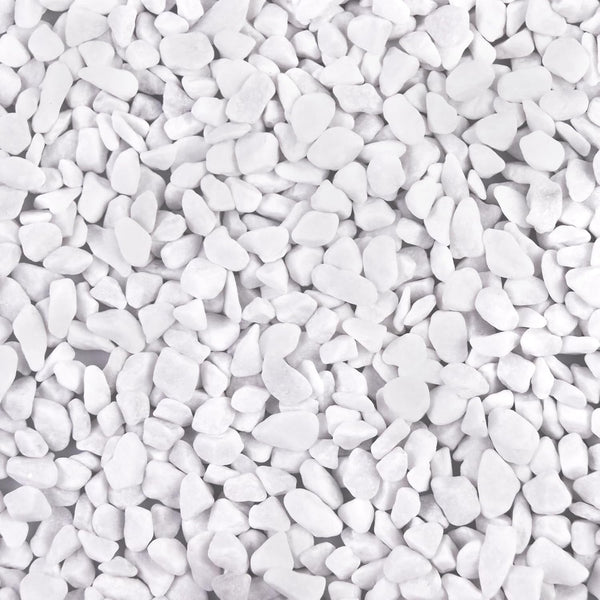 5lb Polished River Rocks, Decorative Pebbles for Fish Tank, Garden, and Home Decor, Snow White