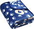 Soft Fleece Dog Blanket for Small Medium Dogs, Fluffy Flannel Pet Cat Puppy Blanket Mat Cover, Cute Paw Print Throw