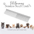 Flexzion Pet Grooming Comb, Stainless Steel Cats Dogs Puppy Medium Animals Hair Fur Trimmer Deshedding Brush Accessory