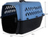 Petmate Pet Porter Fashion Dog Kennel, 26", Parisian Blue & Black, for Pets 20-25lbs, Made in USA