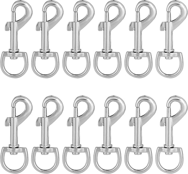 3 Inch Swivel Snap Hooks, 12Pcs Heavy Duty Pet Leash Hooks for Dog Leash DIY Crafts Project