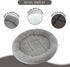 PETLESO Cat Bed for Indoor Cats, Round Bed for Curl Sleep, Basic Pet Mat, Washable for Small Puppy Cats, Small