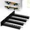 Skateboard Wall Mount, Longboard Shelves for Deck Display and Decor, Floating Storage Rack Mount on Wall - 4 Pack