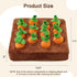 Chinchilla (12Carrot) Ferret Foraging Toys Novelty Carrot Snuffle Mat Interactive Pet Treat Enrichment Toys for Small