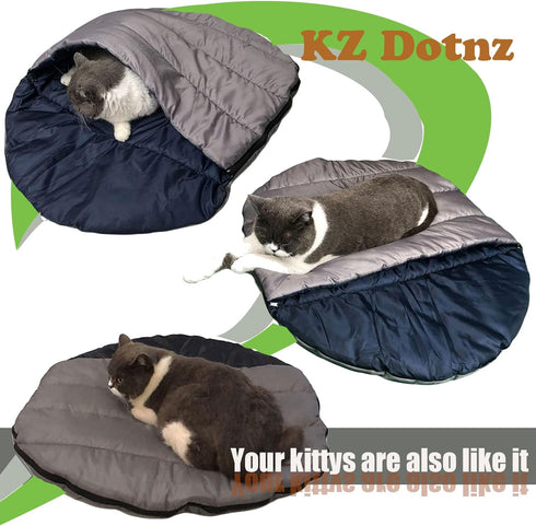 Soft Warm Dog Sleeping Bag, XXL Portable Waterproof Camping Pet Bed, Packable for Camping, Hiking, Indoor Use