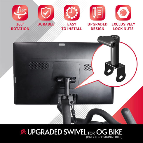 Swivel Mount Compatible with Peloton Bike OG, 360° Movement Swivel Adapter for Off-Bike Workout