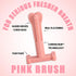 Bullibone SuperBrush Dog Toothbrush Stick, Long Lasting Nylon Chew Toy, Pink Peppermint for Oral Care