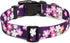 Adjustable Dog Collar - Special Design Patterns, Soft Nylon Comfortable Durable for Small Medium Large Dogs, S, Floral