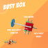 Busy Box Bird Foraging Toy - Interactive Treat Dispenser for Medium to Extra Large Birds, Colorful Toys