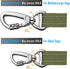 Tactical Dog Leash Heavy Duty - 4-6ft No Pull Bungee for Medium Large Dogs with Comfortable Padded Double Handle, Green