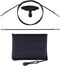 Raiseek 8" & 33" Flexible Threaded Bore Cleaning Coated Cable Set for Pistol Rifle in Zippered Pouch