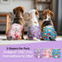 3 Pack Pet Soft Female Dog Diapers, Washable Dog Diapers Female for Dogs in Heat Reusable Dogs Period Panties, Puppy