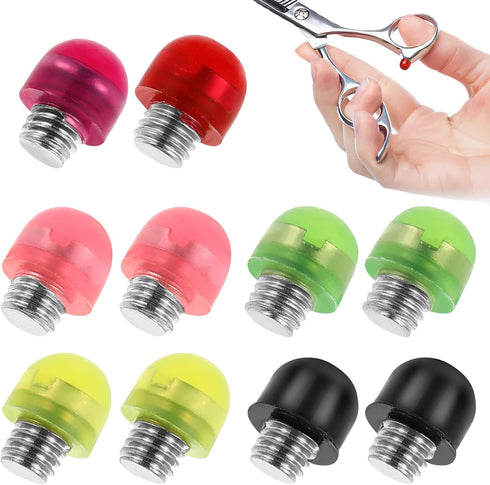 Silicone Grooming Scissors Silencers Replacement, Portable Grooming Scissor Bumpers, 10pcs Silencer Parts, Random Color