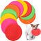 15 Pack Dog Flying Disc Silicone Puppy Flyer Toy - Soft Floating Saucer for Small Medium Dogs